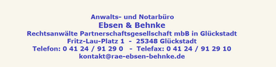 Logo Ebsen & Behnke Rechtsanwälte